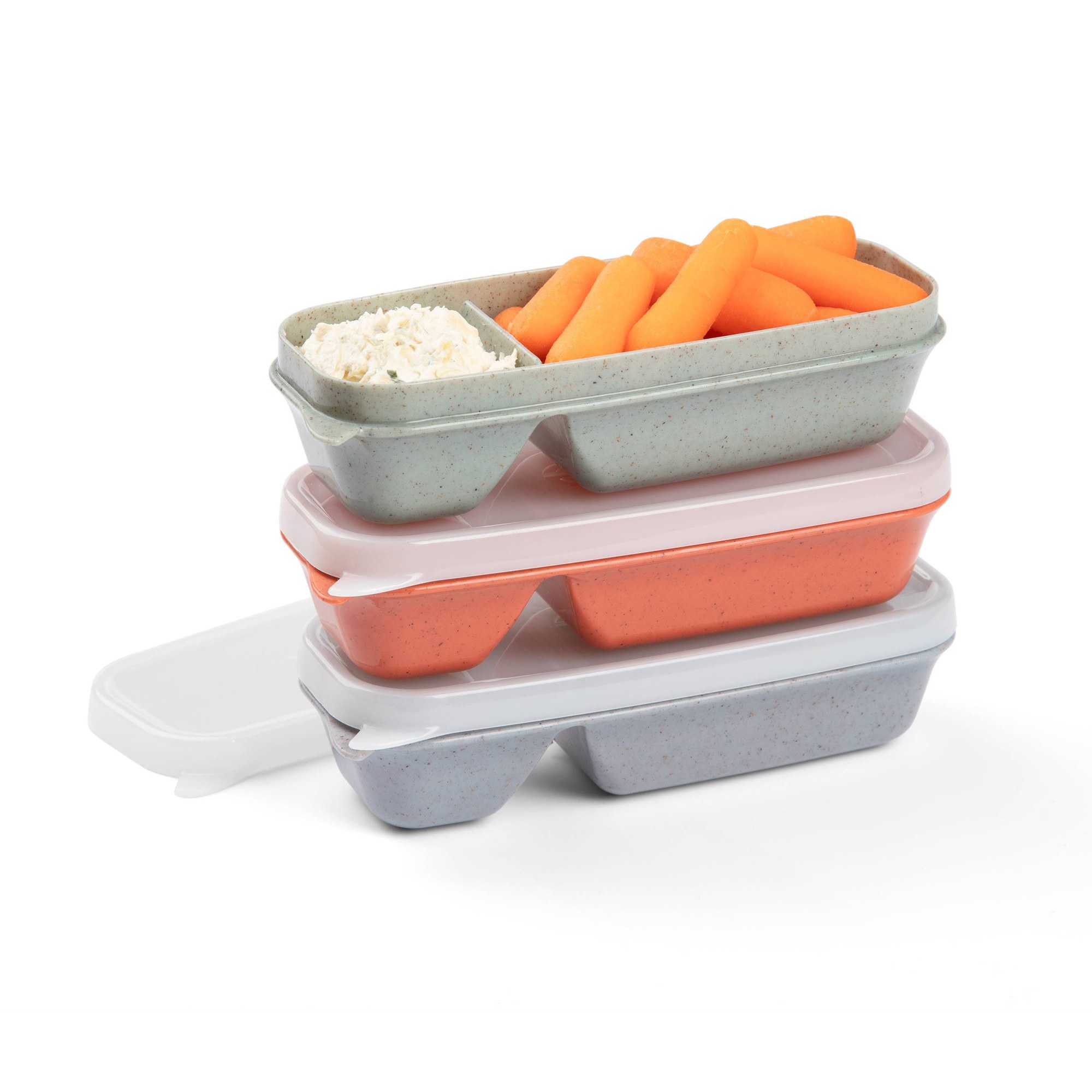 Meal Prep Container - 새지 않는 스낵 및 디핑 음식