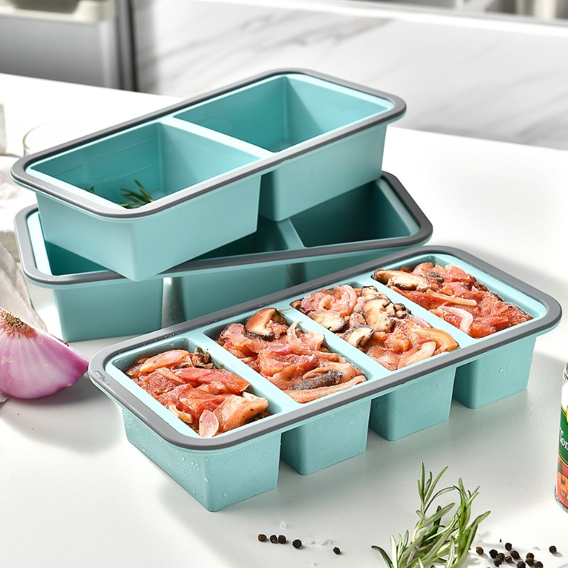 Meal Prep Freezer - 대형 아이스 큐브 냉동 몰드 -