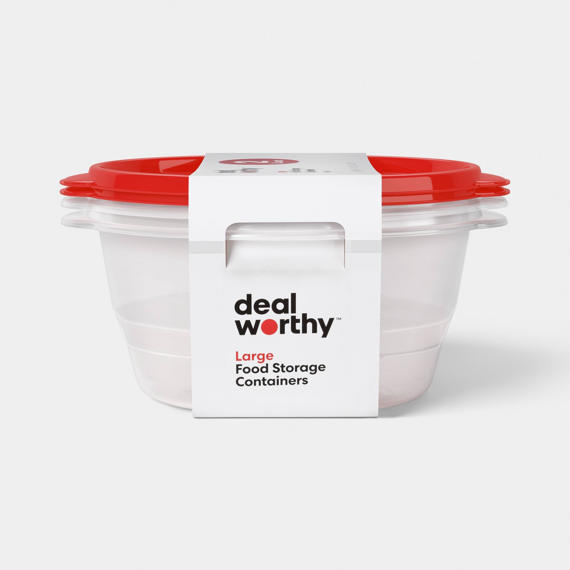 Meal Prep Container - 2캐럿 대형 원형 식품 보관 용기