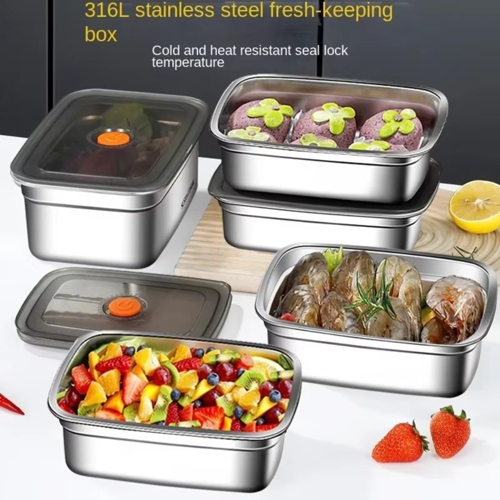 Meal Prep Freezer - 스테인레스 스틸 캠핑 도시락 상자 누출