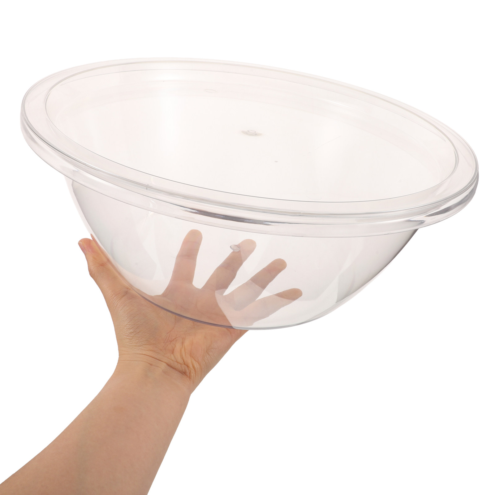 Meal Prep Bowl - 2세트 샐러드 믹싱볼 플라스틱 네스팅형 투명