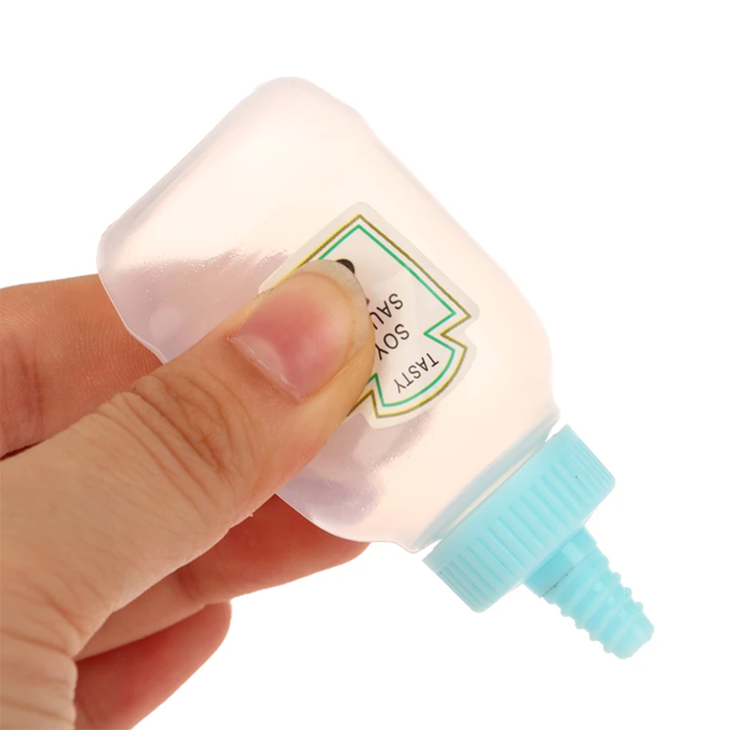 Herb Keeper Bottle - 4개/세트 미니 소스병 케첩 꿀 샐러드