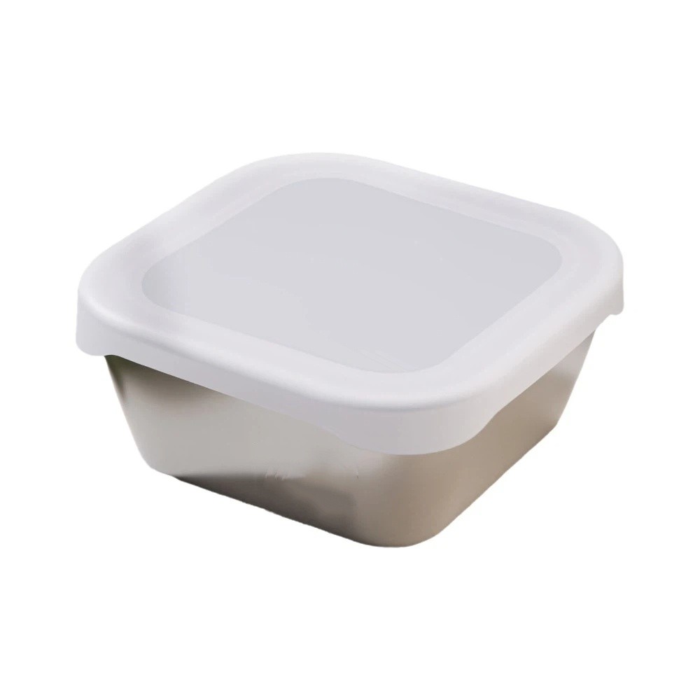 Meal Prep Healthy - 실리콘 뚜껑 스테인리스 스틸 신선도 유지