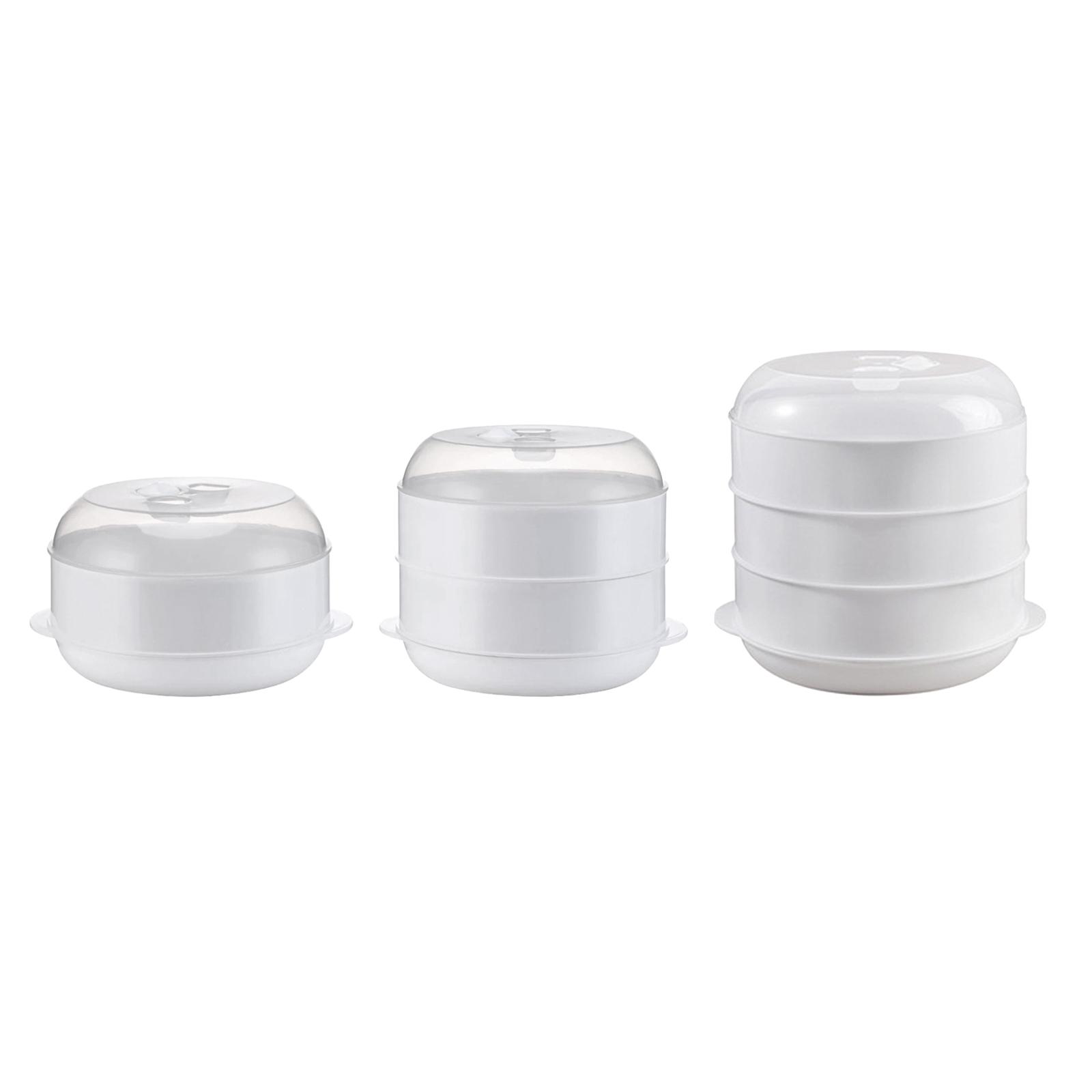 뚜껑이 있는 적층형 전자레인지 찜기, 빠른 가열 조리용 - Meal Prep Healthy 리뷰 및 가격