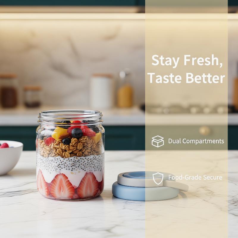 [E] 아침식사 컵 휴대용 오트밀 시리얼 견과류 요구르 - Meal Prep Yogurt Containers 리뷰 및 가격