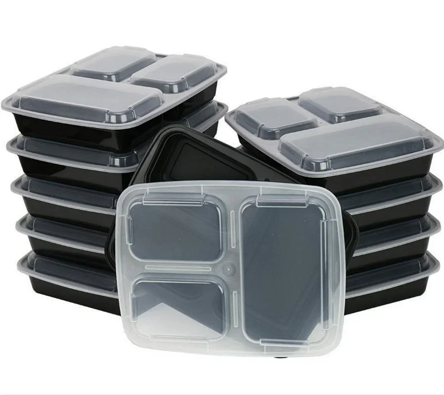 7팩 3칸 식사 준비 용기 뚜껑이 있는 매우 두꺼운 식 - Meal Prep Freezer 리뷰 및 가격