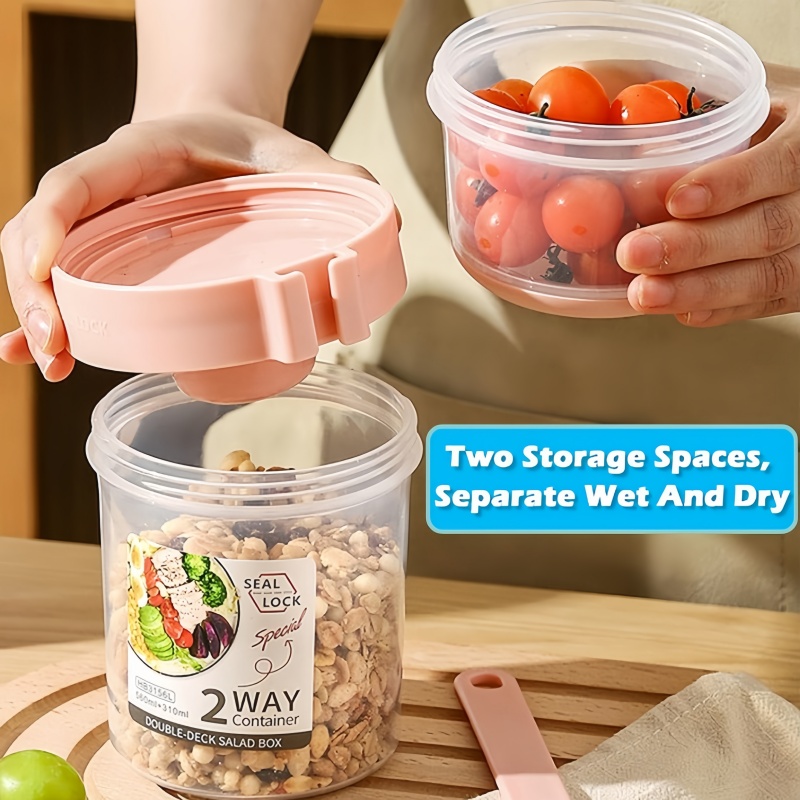 휴대용 샐러드 컵, 이중 오트밀 컵, 요구르트, 견과류 - Meal Prep Yogurt Containers 리뷰 및 가격