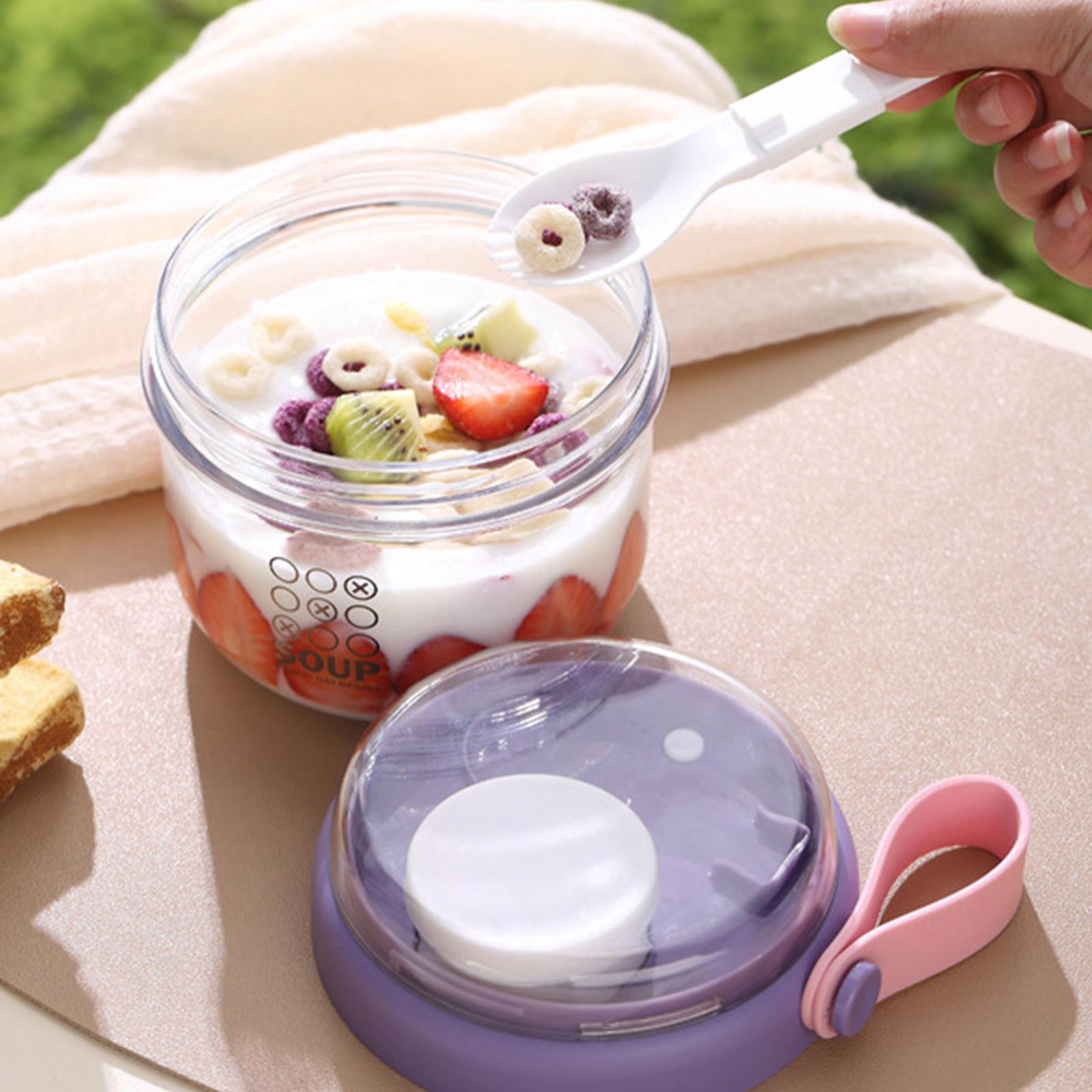 밀프렙 샐러드 컵(뚜껑, 스푼 포함) 재사용 가능한 오 - Meal Prep Yogurt Containers 리뷰 및 가격