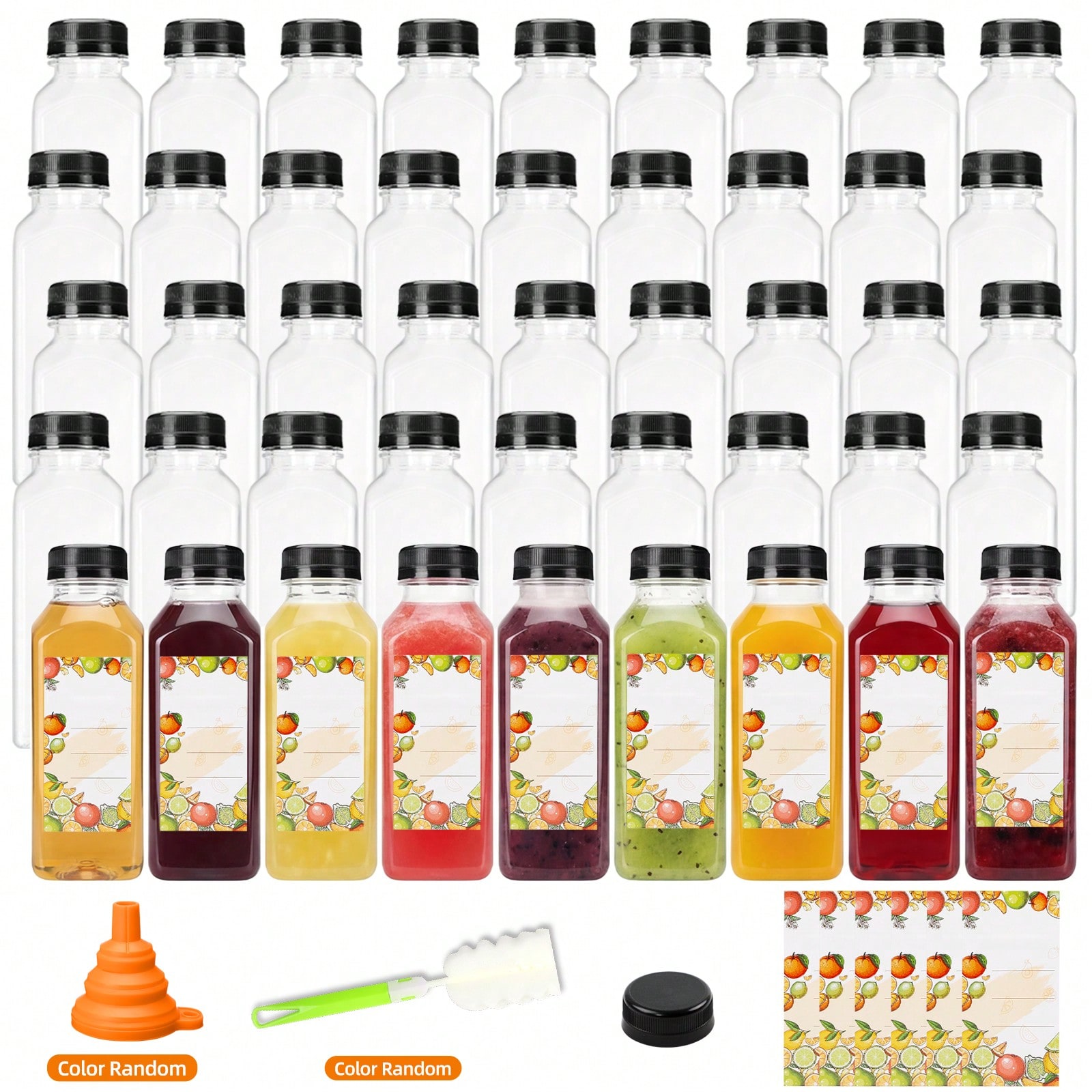 플라스틱 주스병 모던하고 세련된 투명 12온스 사각형  - Meal Prep Smoothies 리뷰 및 가격