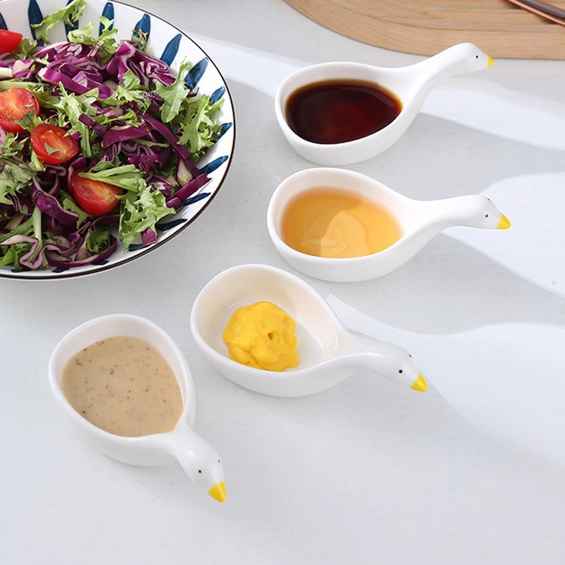 귀여운 플라스틱 거위 토끼 모양 접시 미니 크림 그릇  - Meal Prep Bowl 리뷰 및 가격