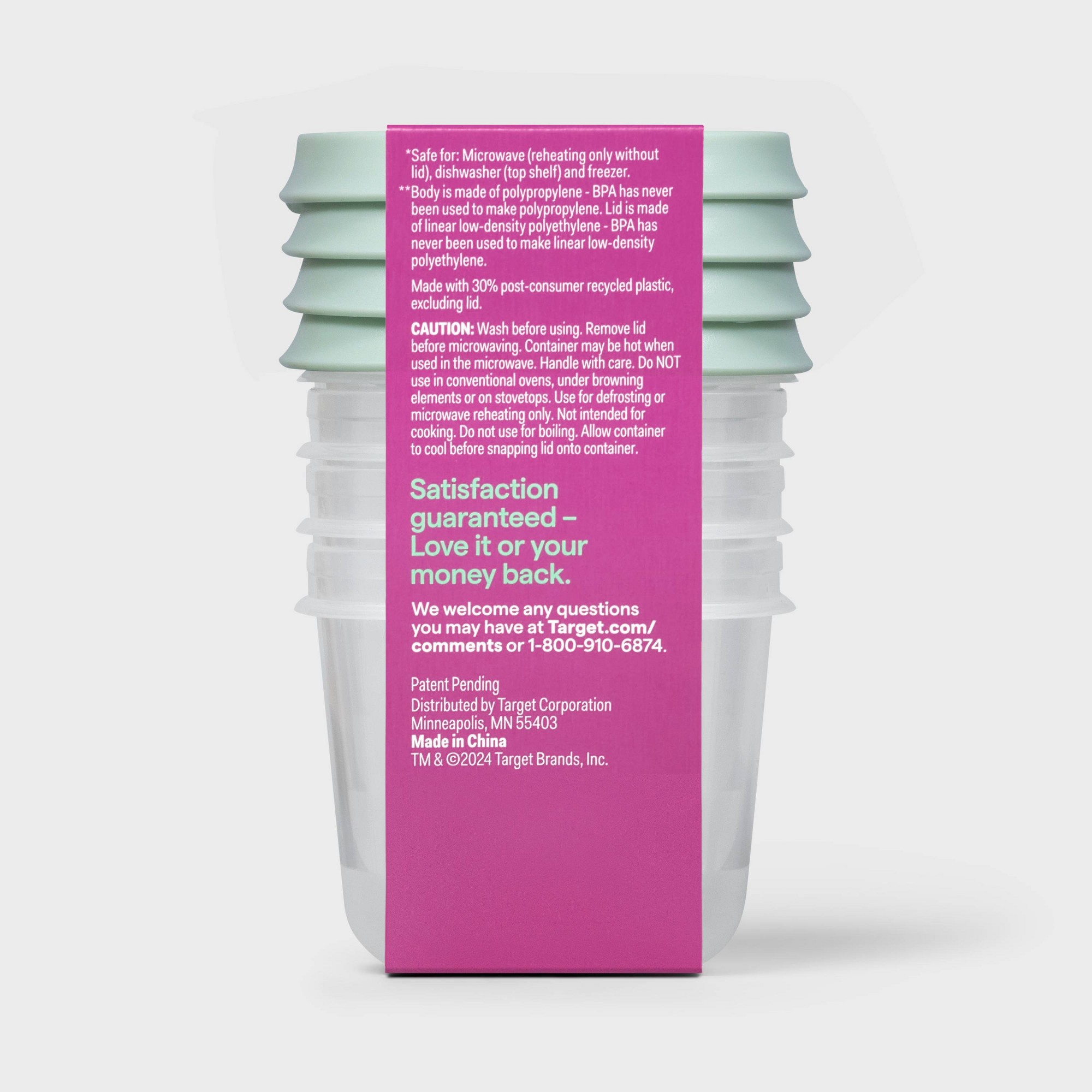 4ct 미니 사각형 하프컵 식품 보관 용기, BPA 프 - Meal Prep Container 리뷰 및 가격