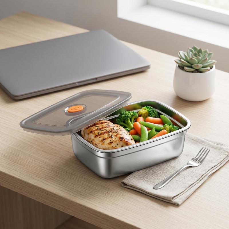 스테인레스 스틸 캠핑 도시락 상자 밀봉형 누출 방지 도 - Meal Prep Freezer 리뷰 및 가격
