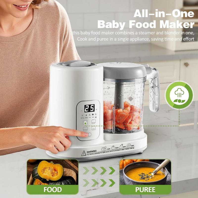 이유식 제조기 스티머 블렌더 4 in 1 자동 스팀 블 - Meal Prep Healthy 리뷰 및 가격