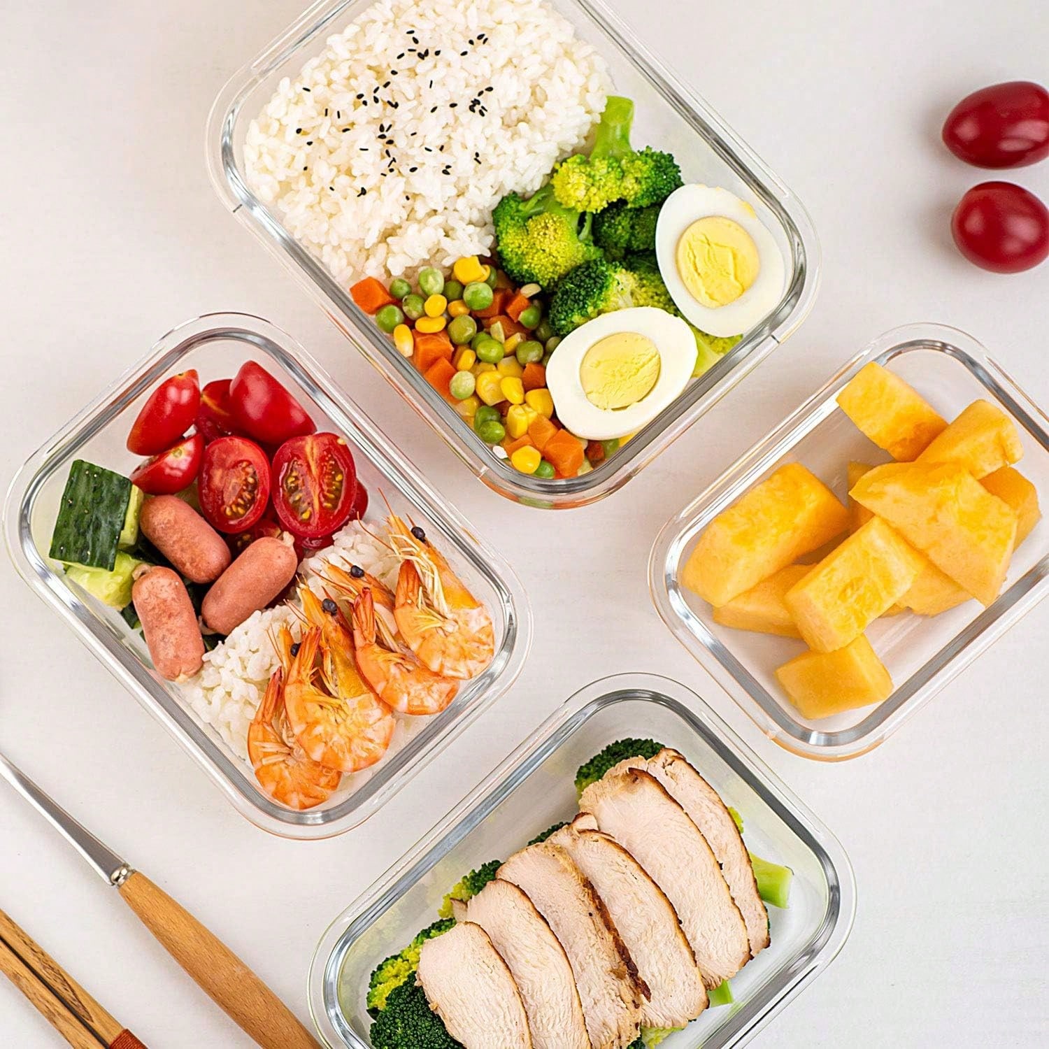 10팩 유리 밀프렙 용기, 뚜껑이 있는 밀폐형 식품 보 - Meal Prep Freezer 리뷰 및 가격