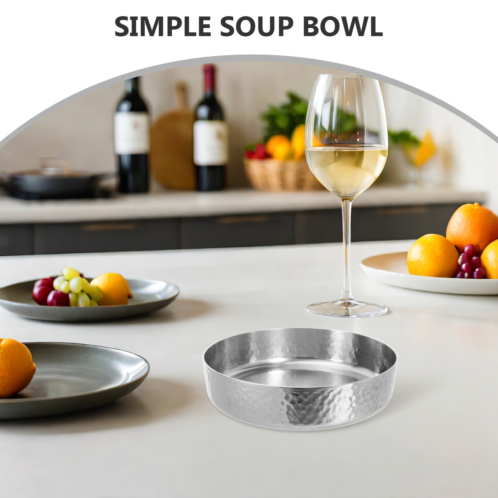 스테인리스 스틸 수프 볼, 망치로 두드린 질감의 금속  - Meal Prep Bowl 리뷰 및 가격