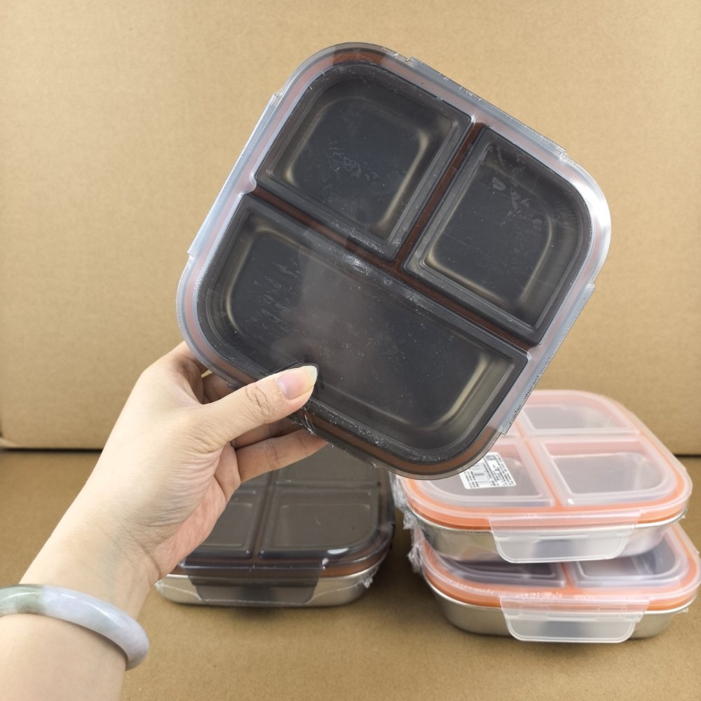직사각형 304 스테인레스 스틸 도시락 상자 분할된 식 - Meal Prep Healthy 리뷰 및 가격