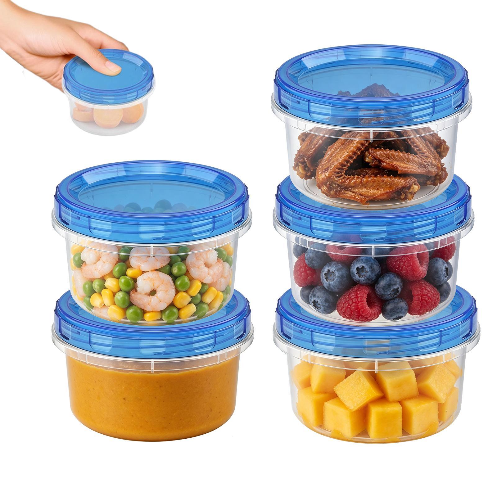 냉동고 사용 가능 식품 보관 용기 5종 세트, 누수 방 - Meal Prep Juice 리뷰 및 가격