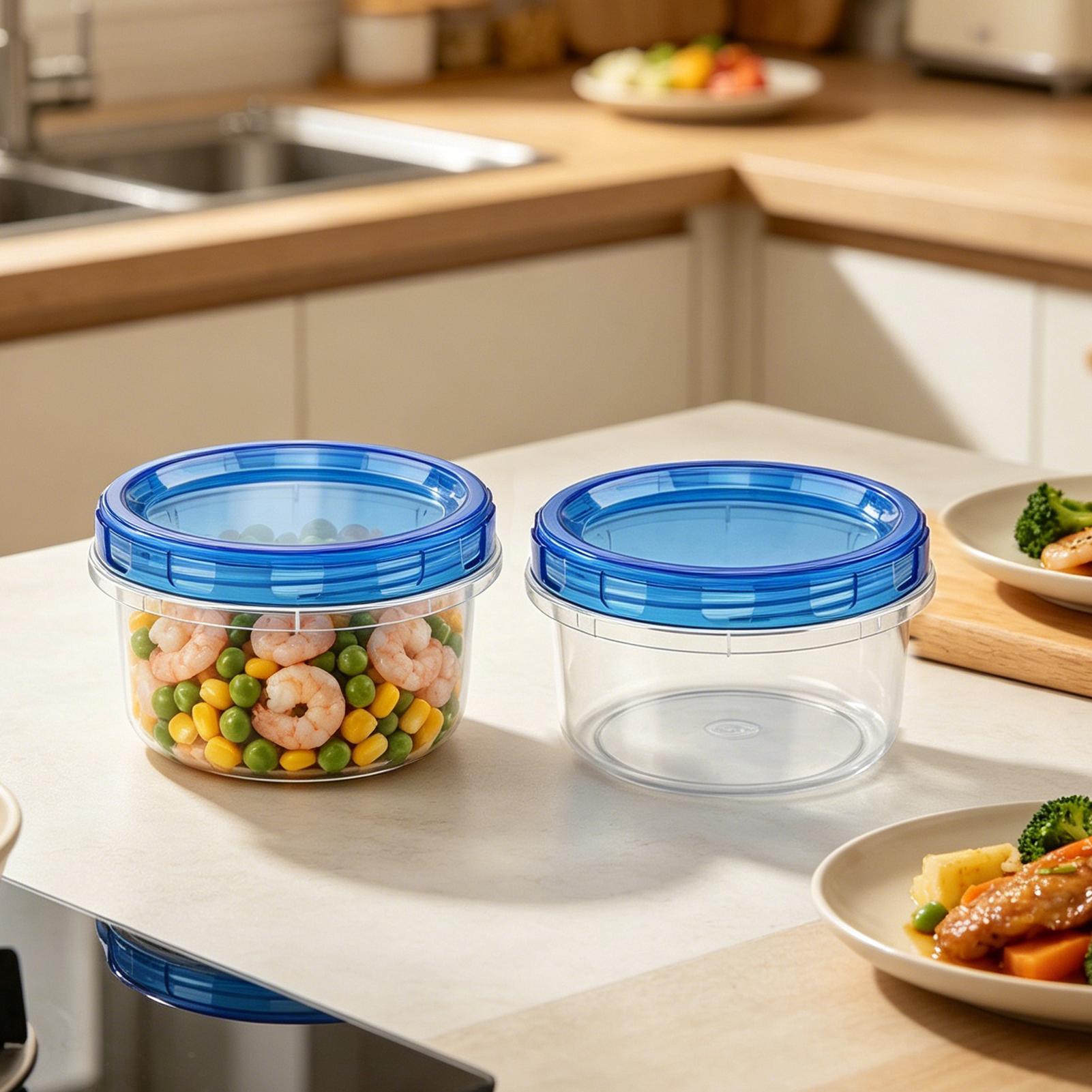 냉동고 사용 가능 식품 보관 용기 5종 세트, 누수 방 - Meal Prep Juice 리뷰 및 가격