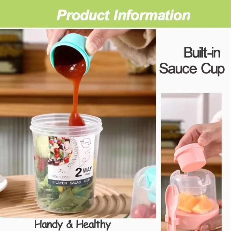 휴대용 샐러드 컵 이중 오트밀 컵 요거트 견과류 저지방 - Meal Prep Yogurt Containers 리뷰 및 가격