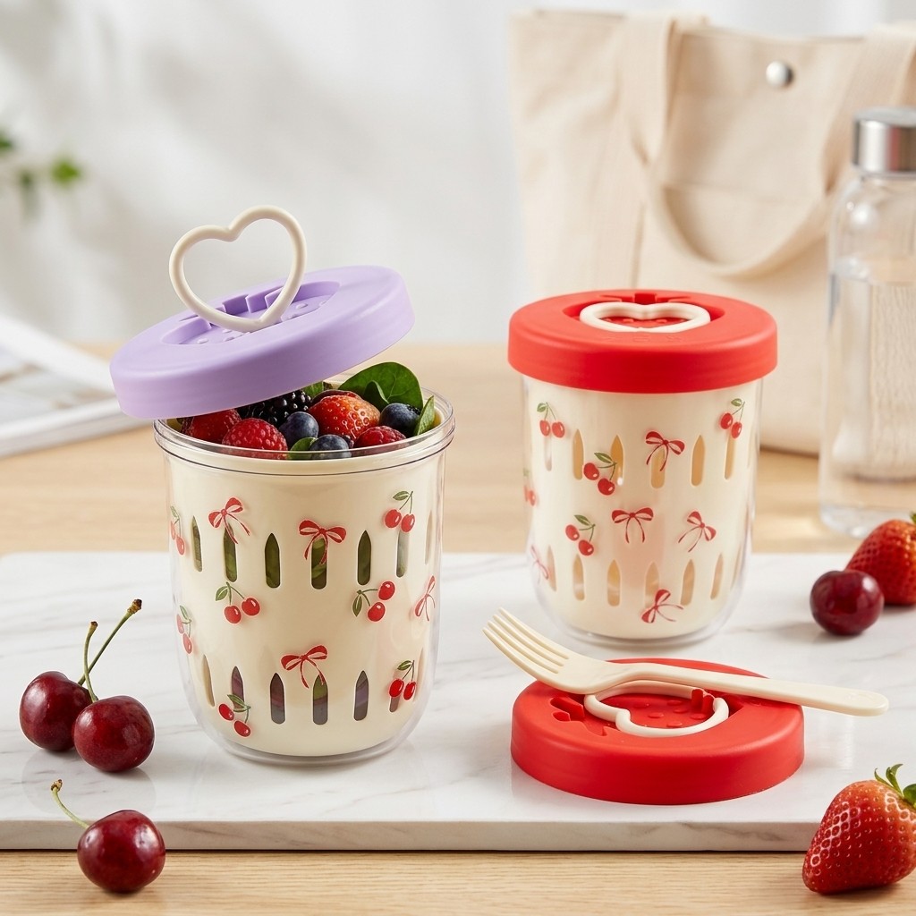 플라스틱 샐러드 용기(뚜껑 포함, 스트레이너 포함) 도 - Meal Prep Yogurt Containers 리뷰 및 가격