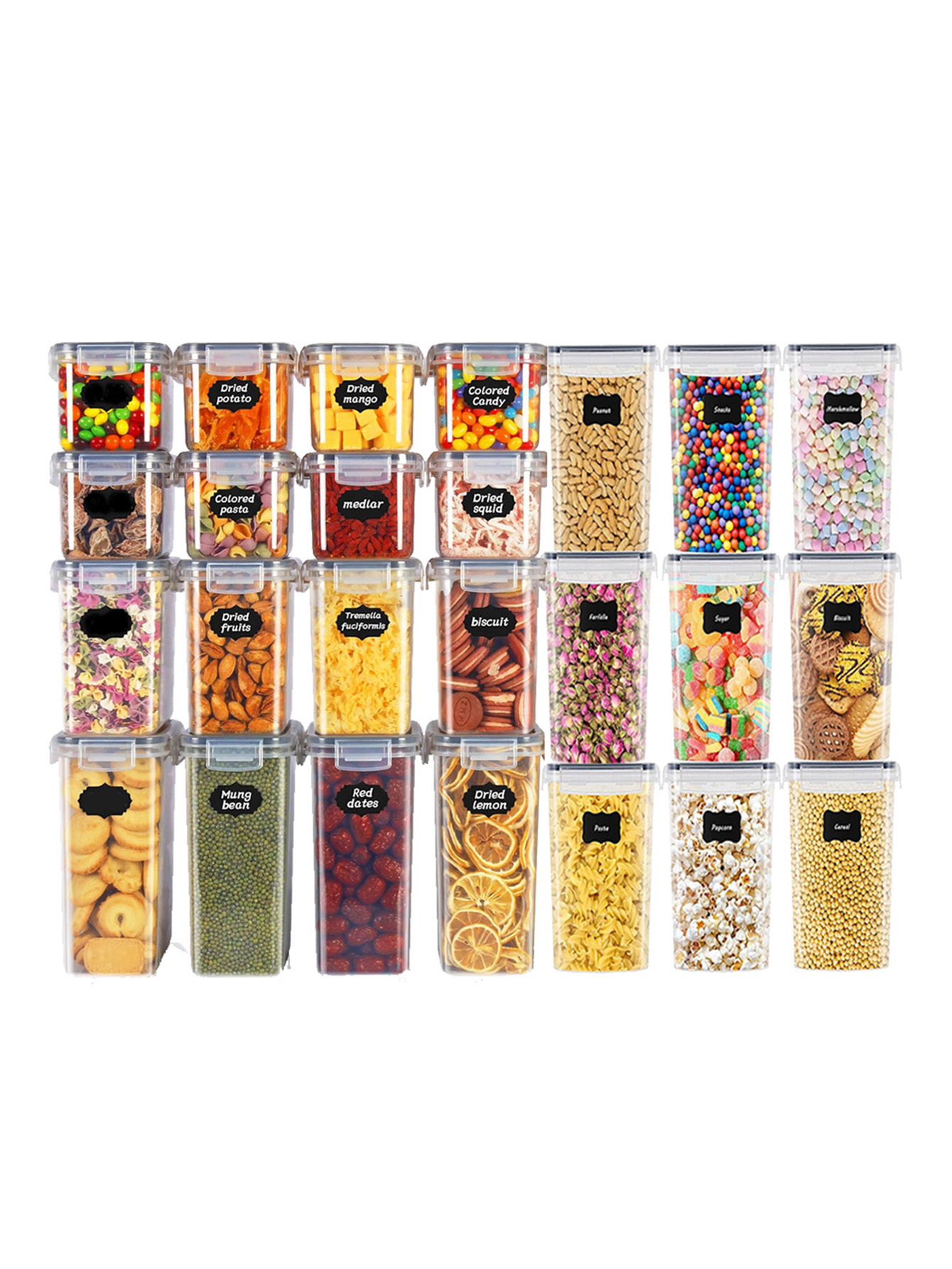 48개, 뚜껑이 있는 밀폐형 식품 보관 용기, 플라스틱 - Meal Prep Container 리뷰 및 가격