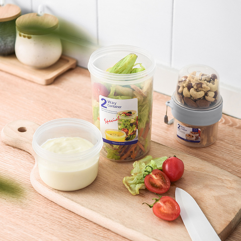 2 레이어 요구르트 샐러드 봉인 된 상자 시리얼 용 휴 - Meal Prep Yogurt Containers 리뷰 및 가격