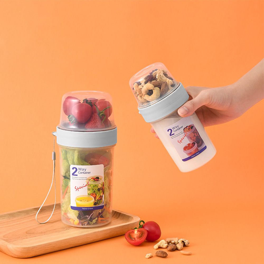 2 레이어 요구르트 샐러드 봉인 된 상자 시리얼 용 휴 - Meal Prep Yogurt Containers 리뷰 및 가격